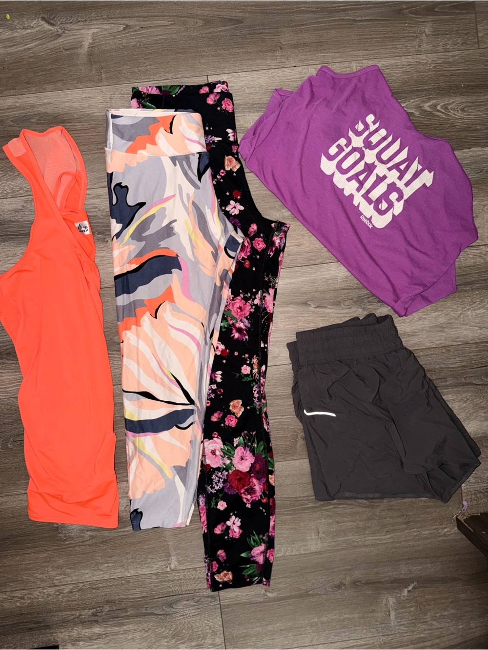 5pc Activewear Victoria Secret, Calvin Klein, Reebok, RBX & All in Motion bundle